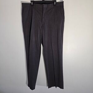 Claiborne Mens 38/30 Gray Dress Pants Dark Academia Old Money Stretch Slacks